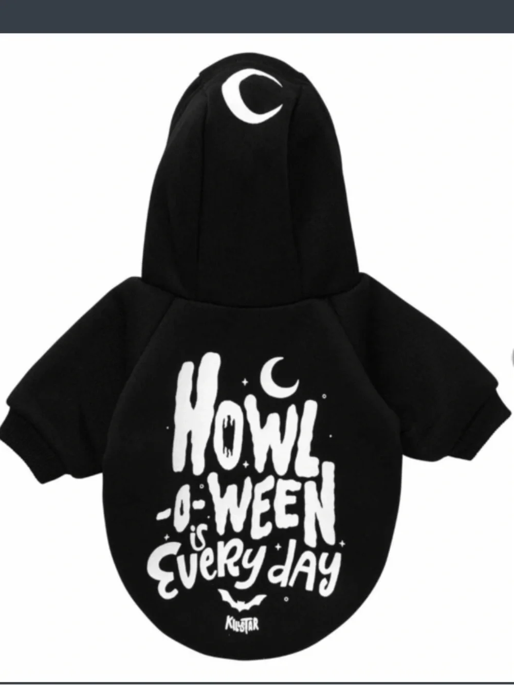 Killstar Howl O Ween is Everyday Dog Hoodie Size Small